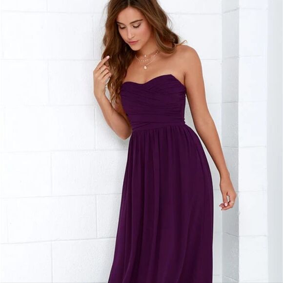 RALPH LAUREN STRAPLESS EVENING FLOOR LENGTH WOMEN"S DRESS - Picture 1 of 15